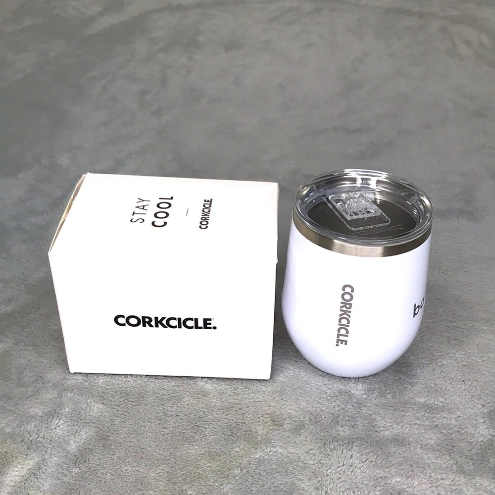 Corkcicle White Wine Tumblers With Baynard Logo 12oz. New
